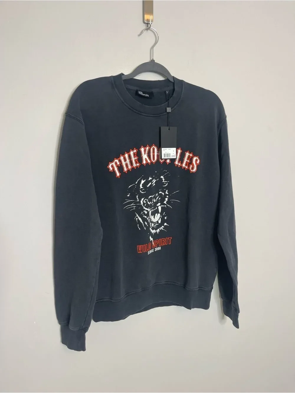 $215 The Kooples The Kooples Black Panther Graphic Sweater NWT SMALL UNISEX